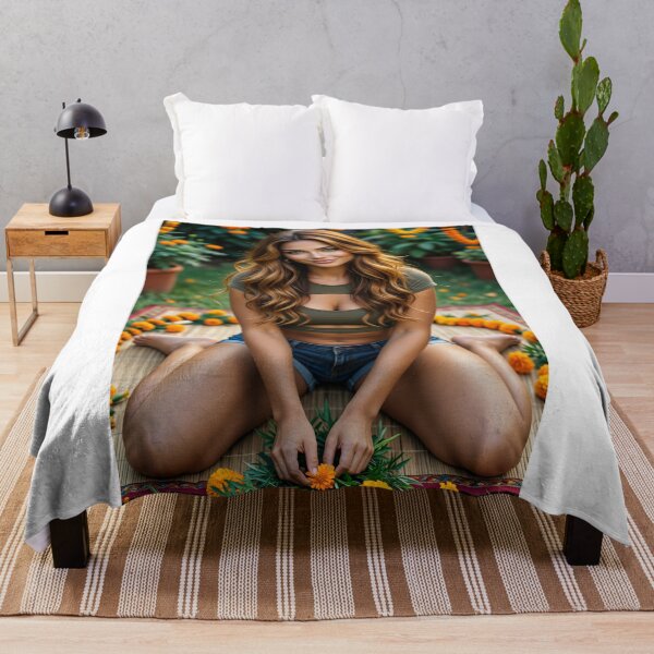 Item preview, Marigold Garden Beauty In Denim Shorts designed and sold by CathryneDelamort.