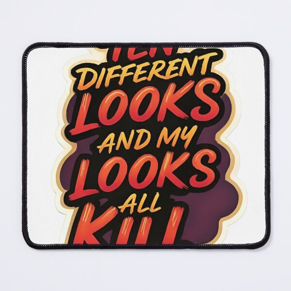 Item preview, Ten Different Looks Sticker designed and sold by Pennello d'Oro.