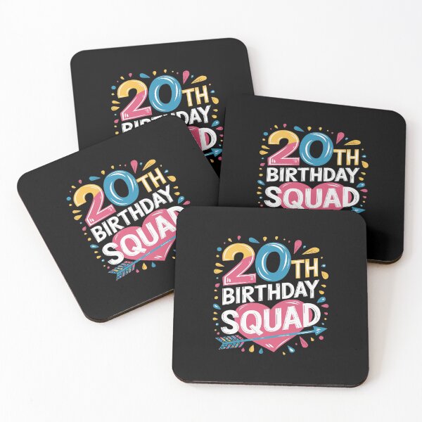 Item preview, 20th Birthday Squad Accessories designed and sold by PowAcademy.