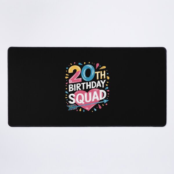 Item preview, 20th Birthday Squad Accessories designed and sold by PowAcademy.