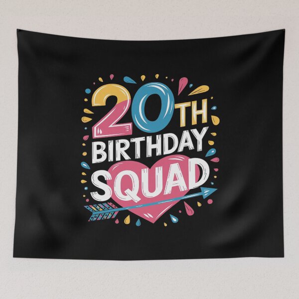 Item preview, 20th Birthday Squad Accessories designed and sold by PowAcademy.