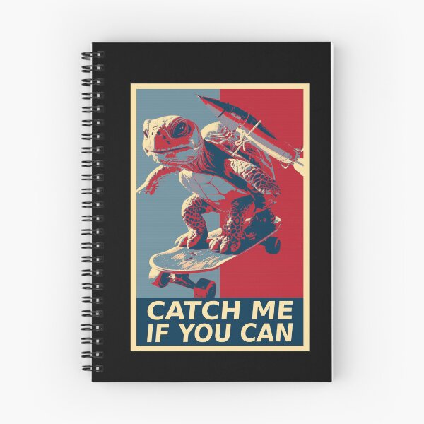 Item preview, Catch Me If You Can Funny Turtle Rocket Skateboarding designed and sold by TrueArtsStore.