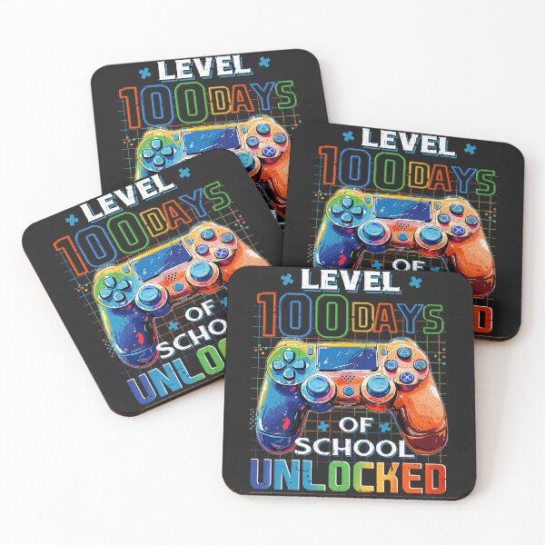 Item preview, Level 100 Days of School Unlocked Gamer Video Games Boy Kids  designed and sold by ArleneRowe.