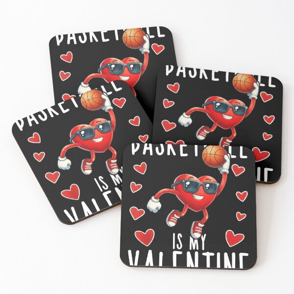 Item preview, Basketball Valentine Heart Sunglasses Character Tee designed and sold by LashondaGreen89.