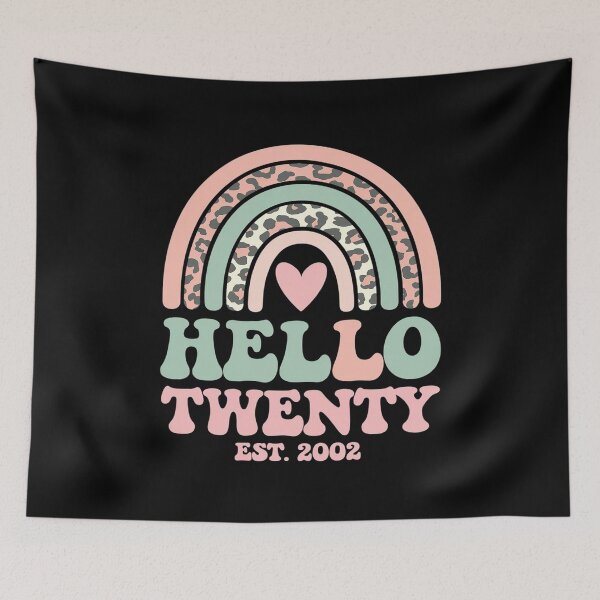 Item preview, 20th Birthday Tee Leopard Rainbow 2002 20th Birthday designed and sold by MythWoot.