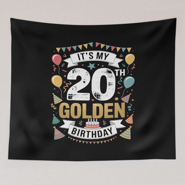 Item preview, 20th Birthday It's My 20th Golden Birthday  designed and sold by PowAcademy.