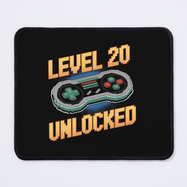 Item preview, Level 20 Unlocked 20th Birthday Gamer 20 Year Old Male designed and sold by angolinnArt.