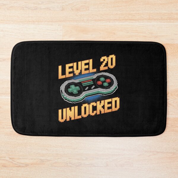 Item preview, Level 20 Unlocked 20th Birthday Gamer 20 Year Old Male  designed and sold by angolinnArt.