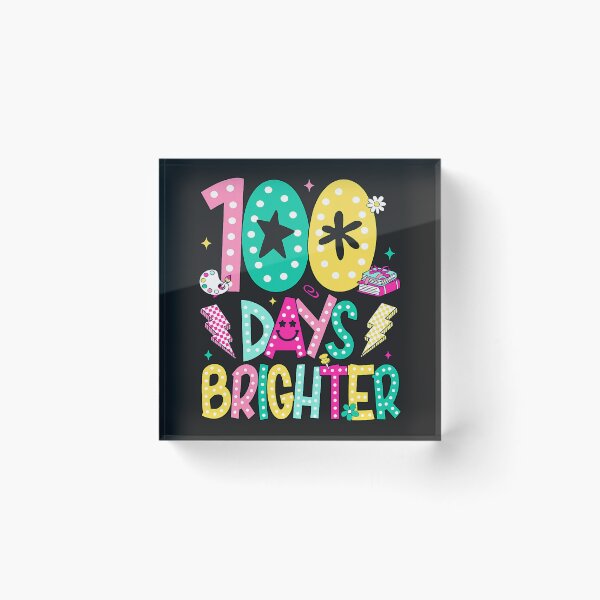 Item preview, Preppy 100 Days Brighter Happy 100th Day of School Boy Girl  designed and sold by ArleneRowe.