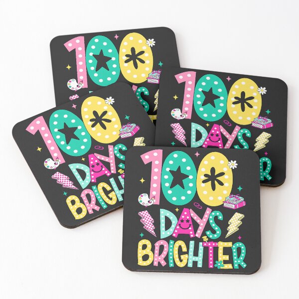 Item preview, Preppy 100 Days Brighter Happy 100th Day of School Boy Girl  designed and sold by ArleneRowe.