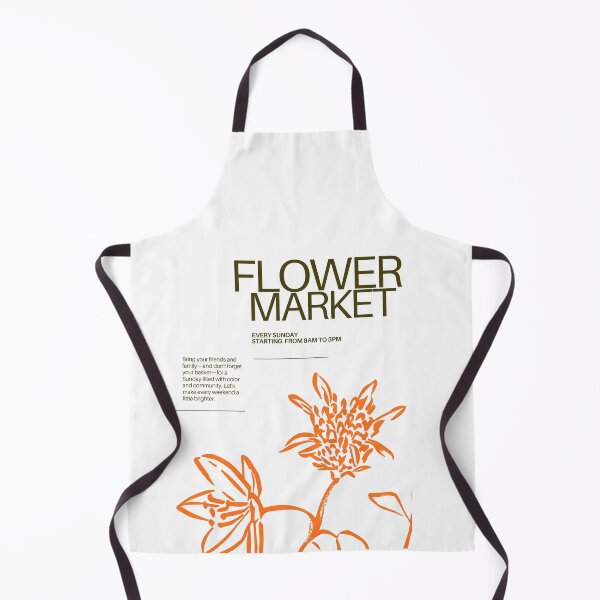 Item preview, Orange Flower Market Poster – Vintage Floral Market Illustration Wall Art designed and sold by Tamas Das.