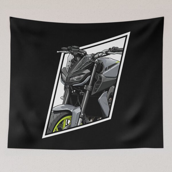 Item preview, Yamaha MT-09 Close-Up Motorcycle Illustration designed and sold by enzoade.