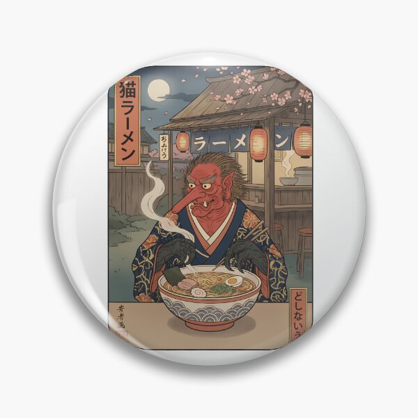 Item preview, Mythical Tengu Japanese Ramen Night Ukiyo-e designed and sold by k3rstman1.