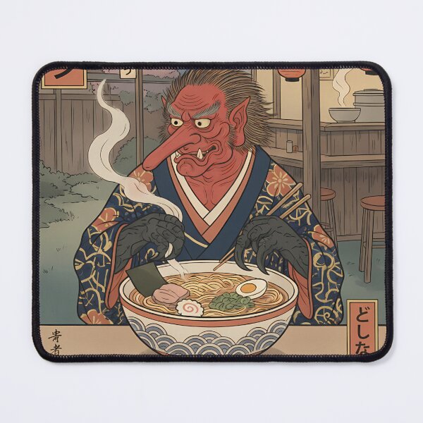 Item preview, Mythical Tengu Japanese Ramen Night Ukiyo-e designed and sold by k3rstman1.