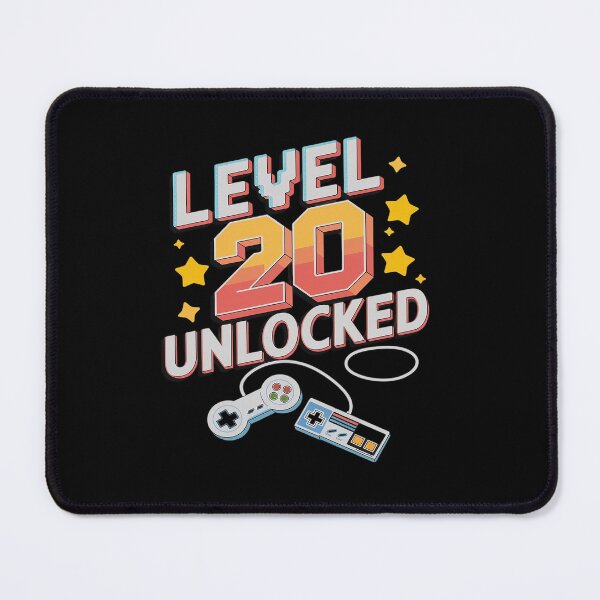 Item preview, Level 20 Unlocked Video Game 20th Birthday designed and sold by angolinnArt.