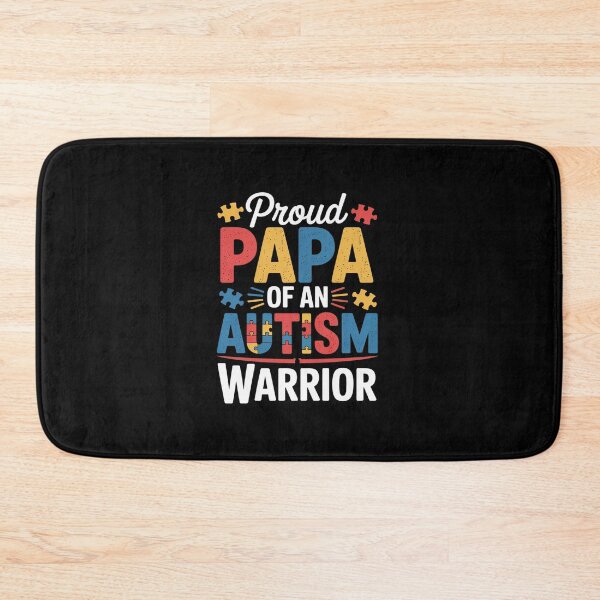 Item preview, Mens Proud Papa of an Autism Warrior Autism Awareness Ribbon Mens designed and sold by RonnasJackson.