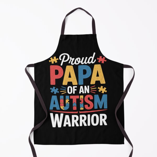 Item preview, Mens Proud Papa of an Autism Warrior Autism Awareness Ribbon Mens designed and sold by RonnasJackson.