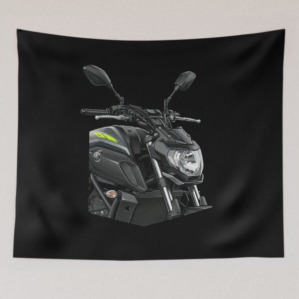 Item preview, Yamaha MT-07 Front Close-Up Detailed Bike Artwork designed and sold by enzoade.