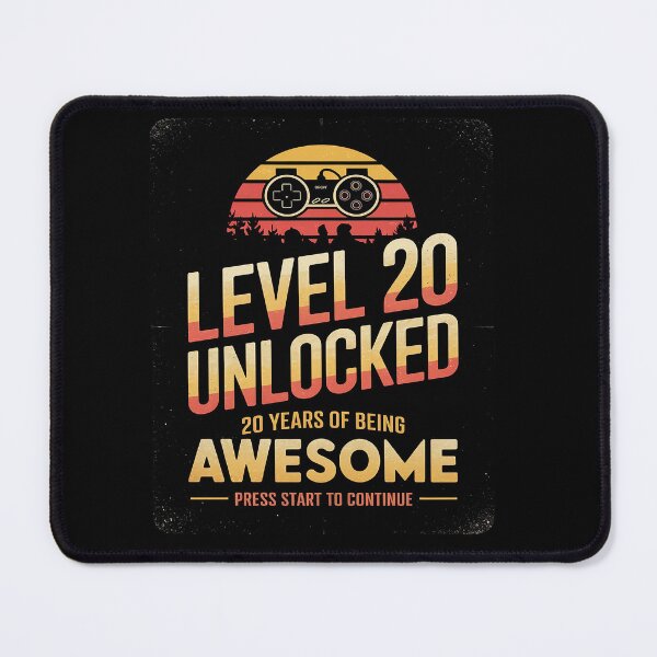 Item preview, Level 20 Unlocked Video Gamer 20th Birthday  designed and sold by angolinnArt.