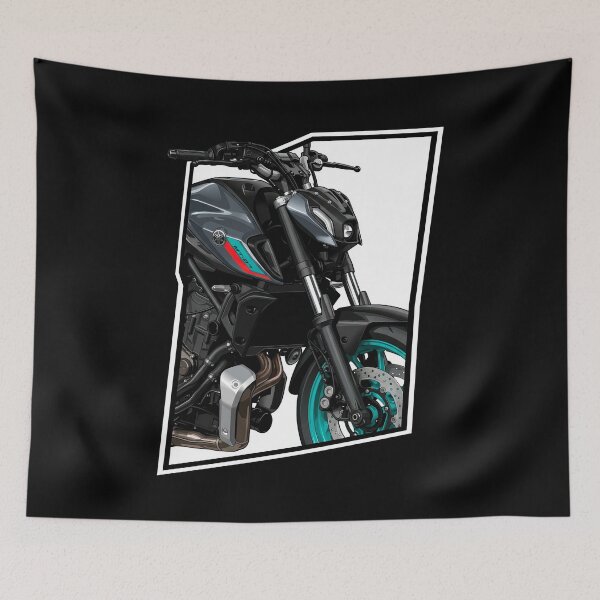 Item preview, Yamaha MT-07 Close-Up Motorcycle Illustration designed and sold by enzoade.