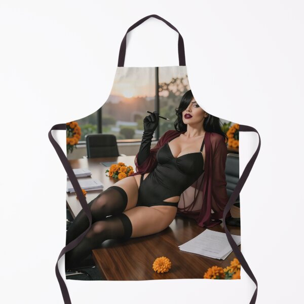 Item preview, Cassandra in black lingerie marigold office designed and sold by CathryneDelamort.