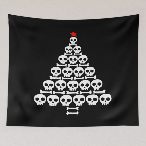 Item preview, Gothmas Skull and Bones Christmas Tree designed and sold by mnorseck38.
