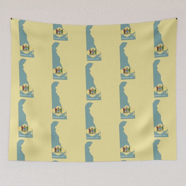 Item preview, Delaware State Map - The First State 1787 Heritage designed and sold by mashmosh.