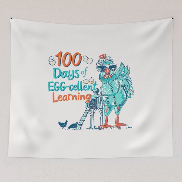 Item preview, 100 Days Egg-stra Smarter Teacher Kids 100th Day of School  designed and sold by FrankIsabel.