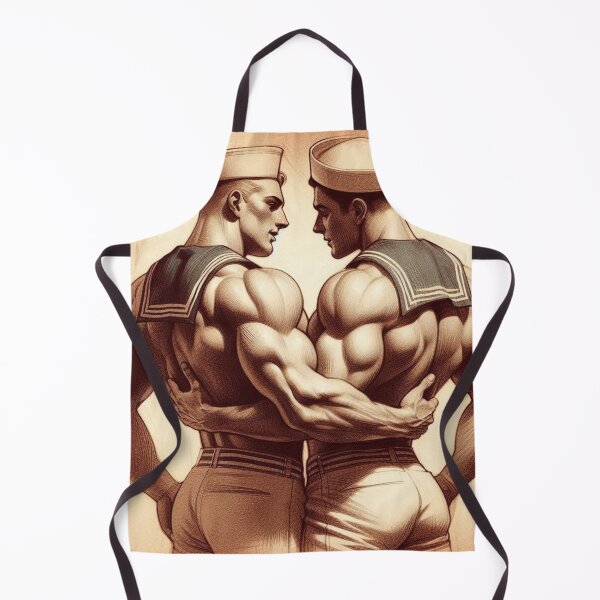 Item preview, 1940s Italian Vintage Gay Sailors Do You Come Here Often Gay Pride Graphic Design designed and sold by ItsAKinkThing.