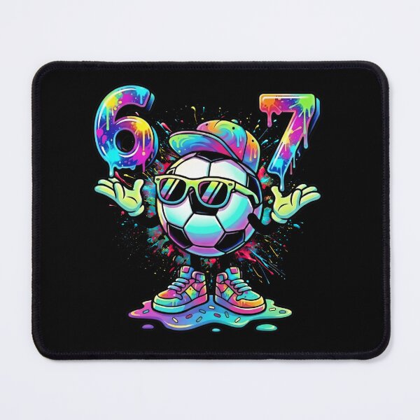 Item preview, Colorful Soccer 67 Six Seven Drip Art Shirt designed and sold by LashondaGreen89.