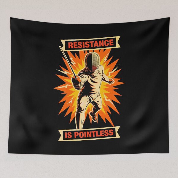 Item preview, Fencing Fencer Funny Vintage Resistance Is Pointless Fencers designed and sold by GrandeDuc.