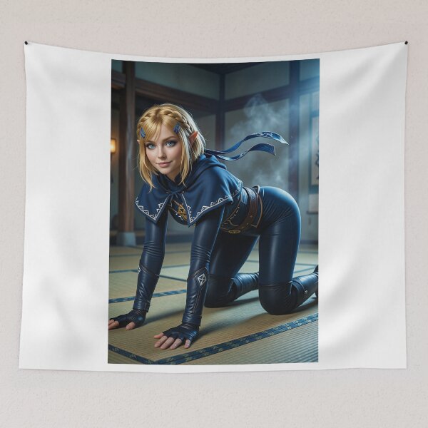 Item preview, Princesszelda Blueclad Elf in Tatami Room designed and sold by CathryneDelamort.