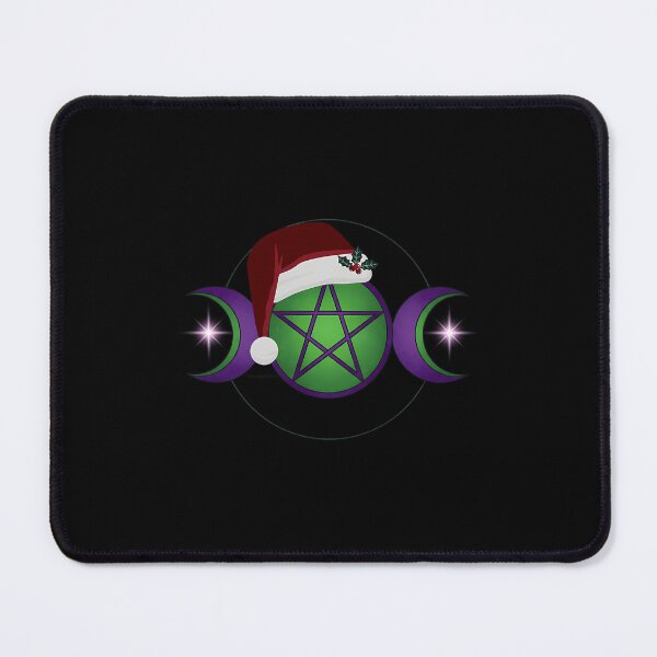Item preview, Witchmas Triple Moon Pentacle Santa Hat designed and sold by mnorseck38.