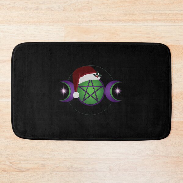 Item preview, Witchmas Triple Moon Pentacle Santa Hat designed and sold by mnorseck38.