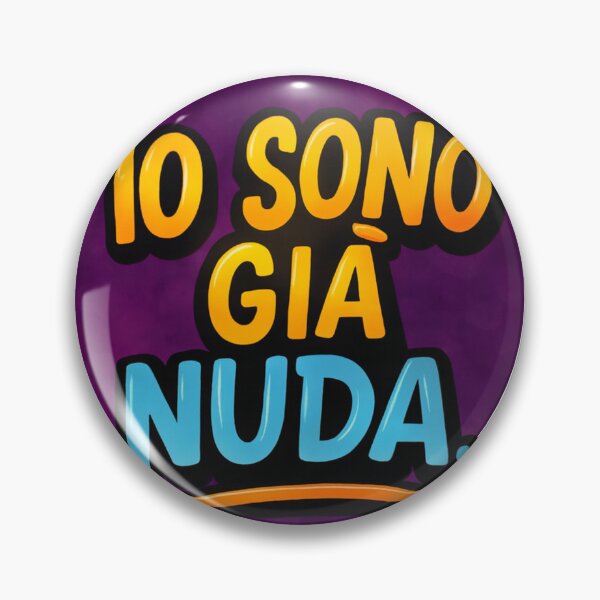 Item preview, Sono Nuda Sticker designed and sold by Pennello d'Oro.