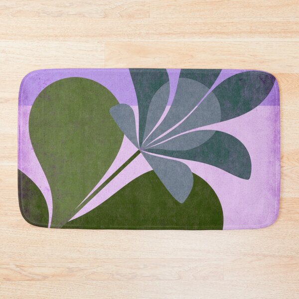 Item preview, Quiet Growth – Abstract Floral in Purple and Green designed and sold by joycrysstudio.