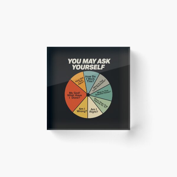 Item preview, Warm Tone You May Ask Yourself Pie Chart designed and sold by karehildebrand.