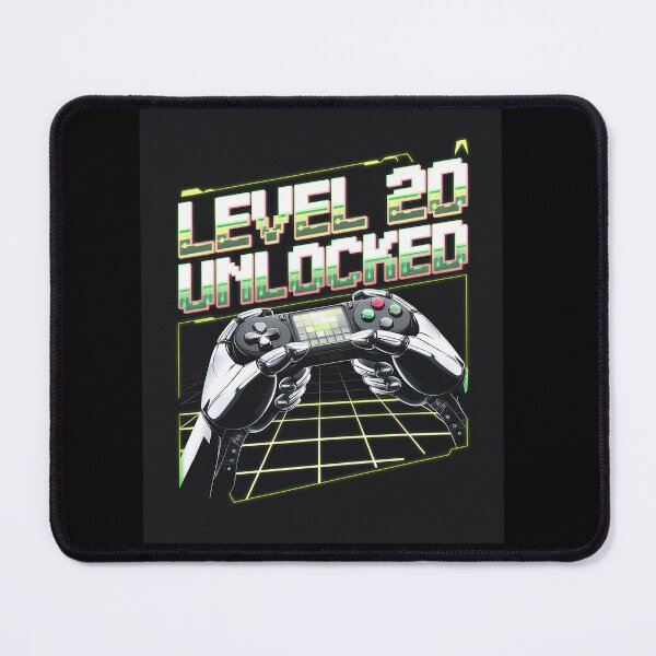 Item preview, Level 20 Unlocked Gamer Video Games 20th Birthday designed and sold by angolinnArt.