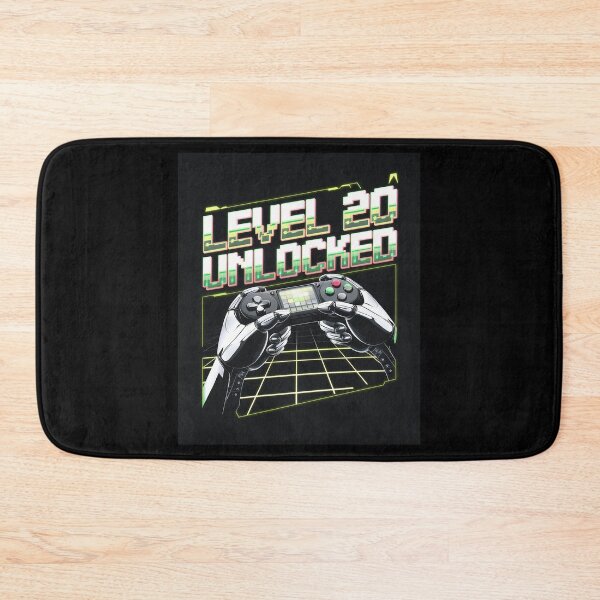 Item preview, Level 20 Unlocked Gamer Video Games 20th Birthday designed and sold by angolinnArt.
