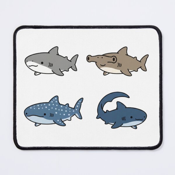 Item preview, Cute Shark Collection – Kawaii Ocean Sharks Cartoon Illustration designed and sold by PND7777.