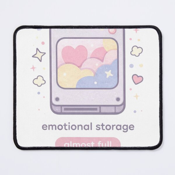 Item preview, Emotional Storage Almost Full – Cute Aesthetic Feelings T-Shirt designed and sold by KDesignCrafts.
