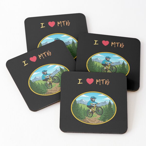 Item preview, I Love MTB - Mountain Biking cartoon designed and sold by Stefanrajzer.