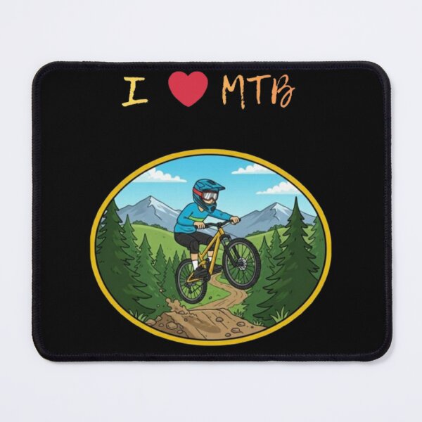 Item preview, I Love MTB - Mountain Biking cartoon designed and sold by Stefanrajzer.
