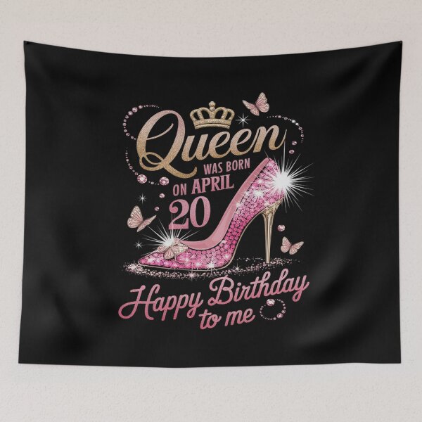 Item preview, A Queen Was Born on April 20, 20th April Birthday designed and sold by MythWoot.