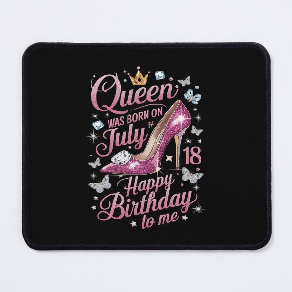 Item preview, A Queen Was Born on July 18, 18th July Birthday designed and sold by PowAcademy.