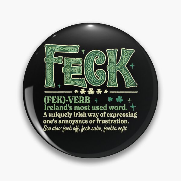 Item preview, Feck Irish Shamrock designed and sold by Patchina.