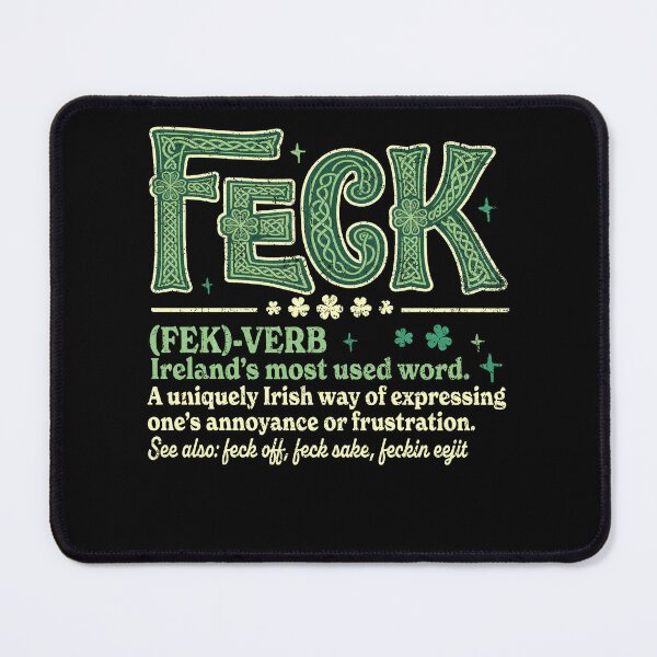 Item preview, Feck Irish Shamrock designed and sold by Patchina.