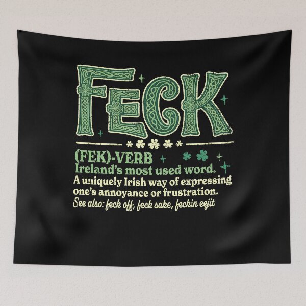 Item preview, Feck Irish Shamrock designed and sold by Patchina.