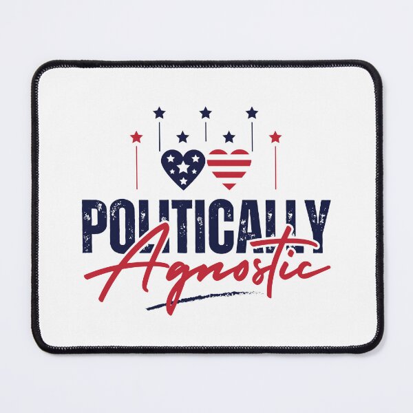 Item preview, Politically Agnostic | Political Quote T-Shirt, White designed and sold by PixelGrafiks.