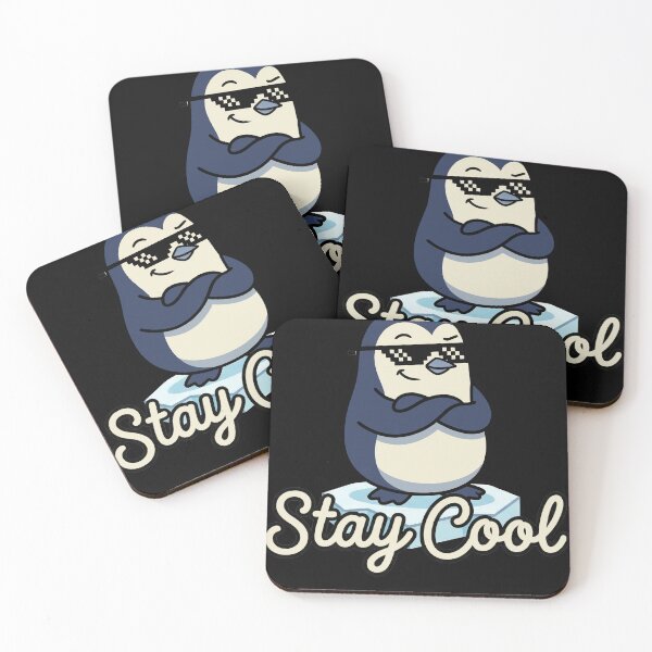 Item preview, Stay Cool Penguin Pixel Sunglasses - Funny Chill Arctic Meme Graphic designed and sold by AdyKurniawan.